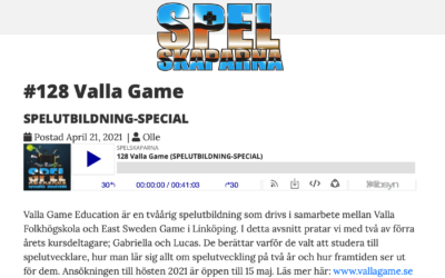 Utbildning-special i podden Spelskaparna med Valla Game