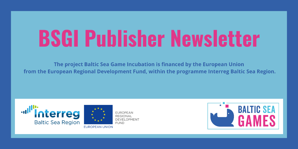 Publisher Newsletter med Baltic Sea Games och Invest Stockholm